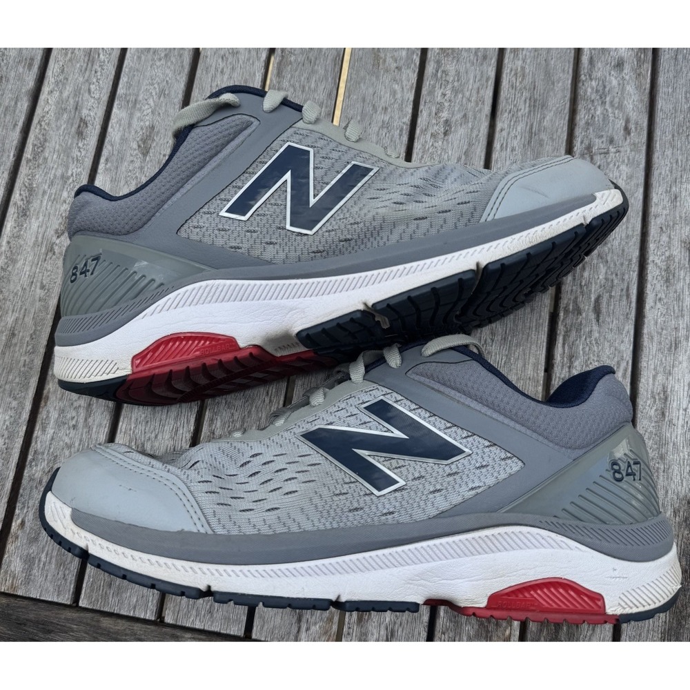 New Balance 847v4 Men's Size 10 4E EEEE Wide Gray Navy Walking Shoes MW847LG4